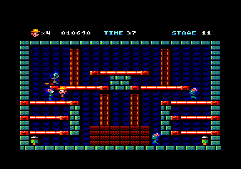 screenshot of the Amstrad CPC game Brick Rick by GameBase CPC