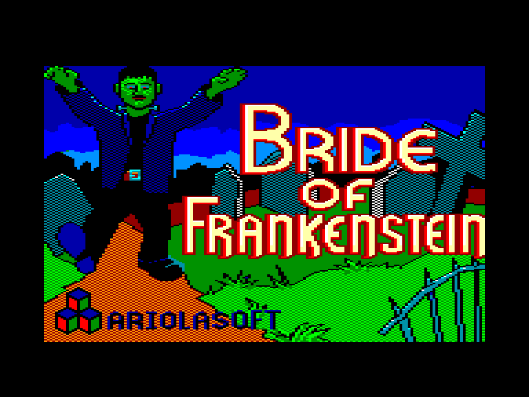 screenshot du jeu Amstrad CPC Bride of frankenstein