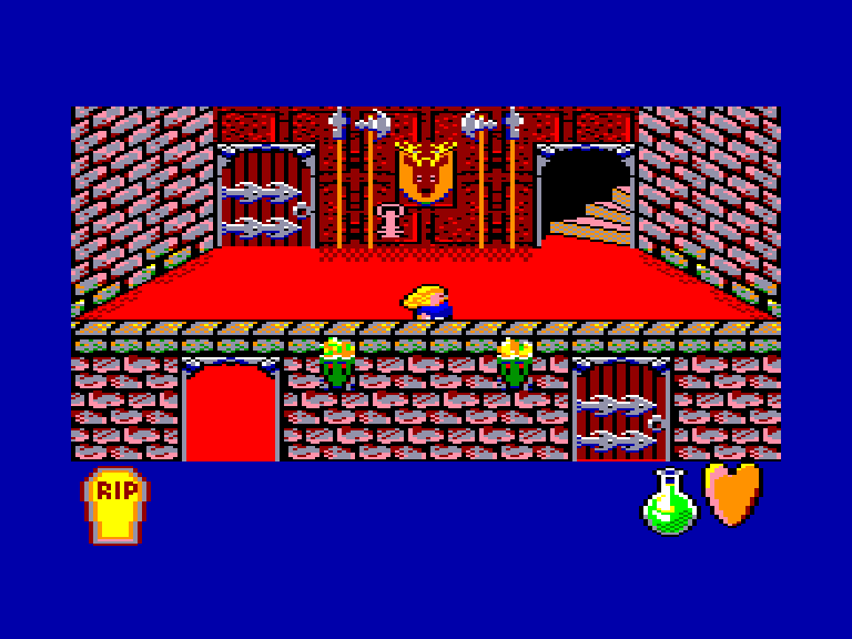 screenshot of the Amstrad CPC game Bride of frankenstein by GameBase CPC