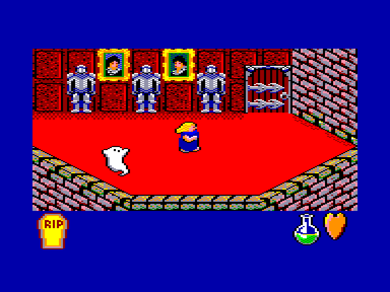 screenshot of the Amstrad CPC game Bride of frankenstein by GameBase CPC