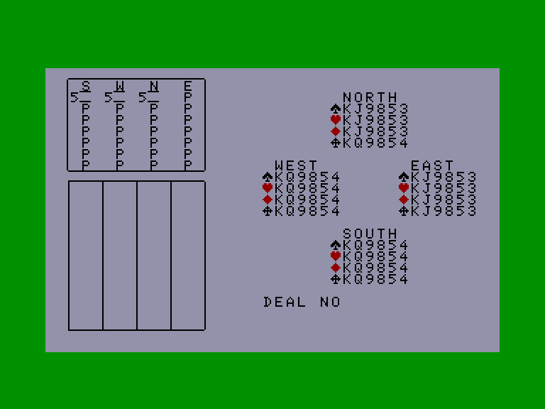 screenshot of the Amstrad CPC game Bridge by GameBase CPC