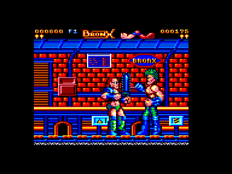 screenshot of the Amstrad CPC game Bronx by GameBase CPC