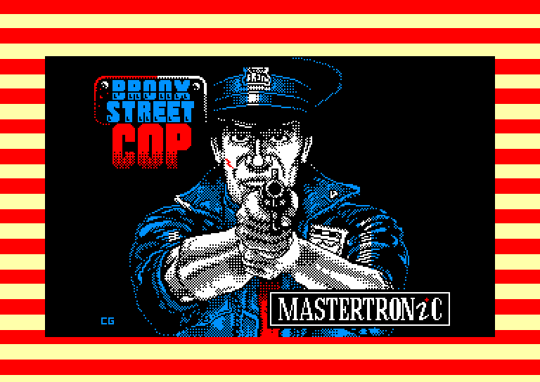 screenshot of the Amstrad CPC game Bronx Street Cop by GameBase CPC