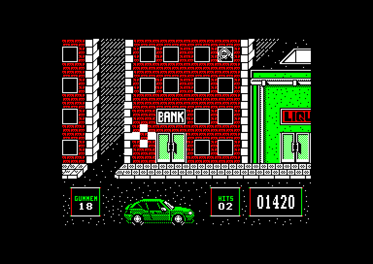 screenshot of the Amstrad CPC game Bronx Street Cop by GameBase CPC