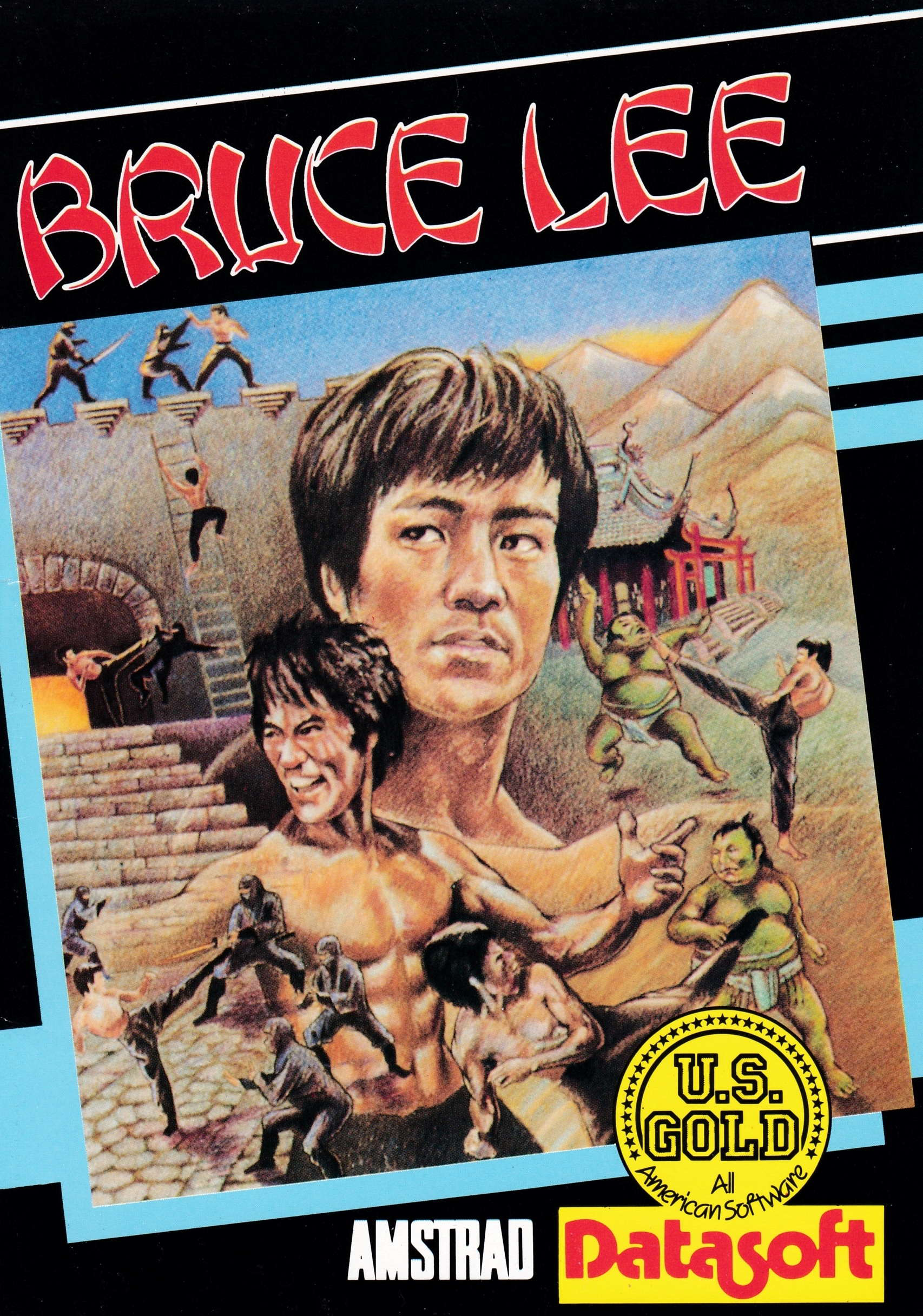 screenshot of the Amstrad CPC game Bruce Lee by GameBase CPC