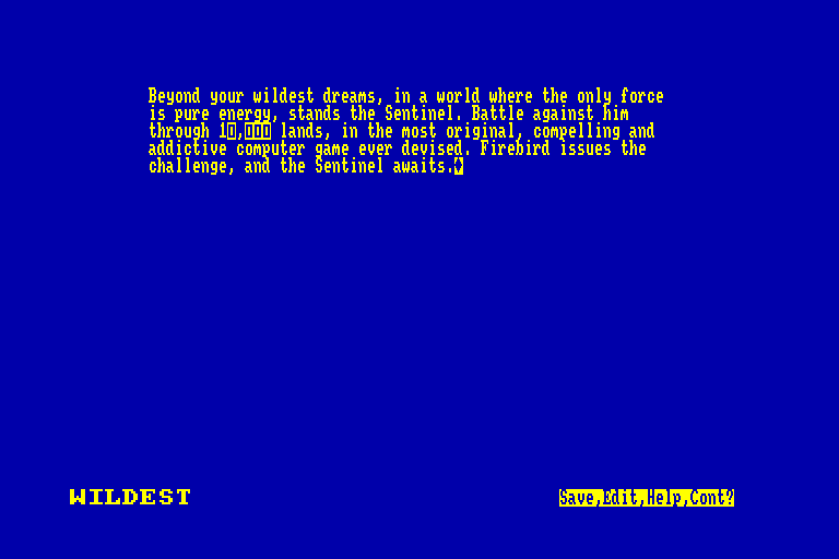 screenshot of the Amstrad CPC game Brunword 6128 by GameBase CPC