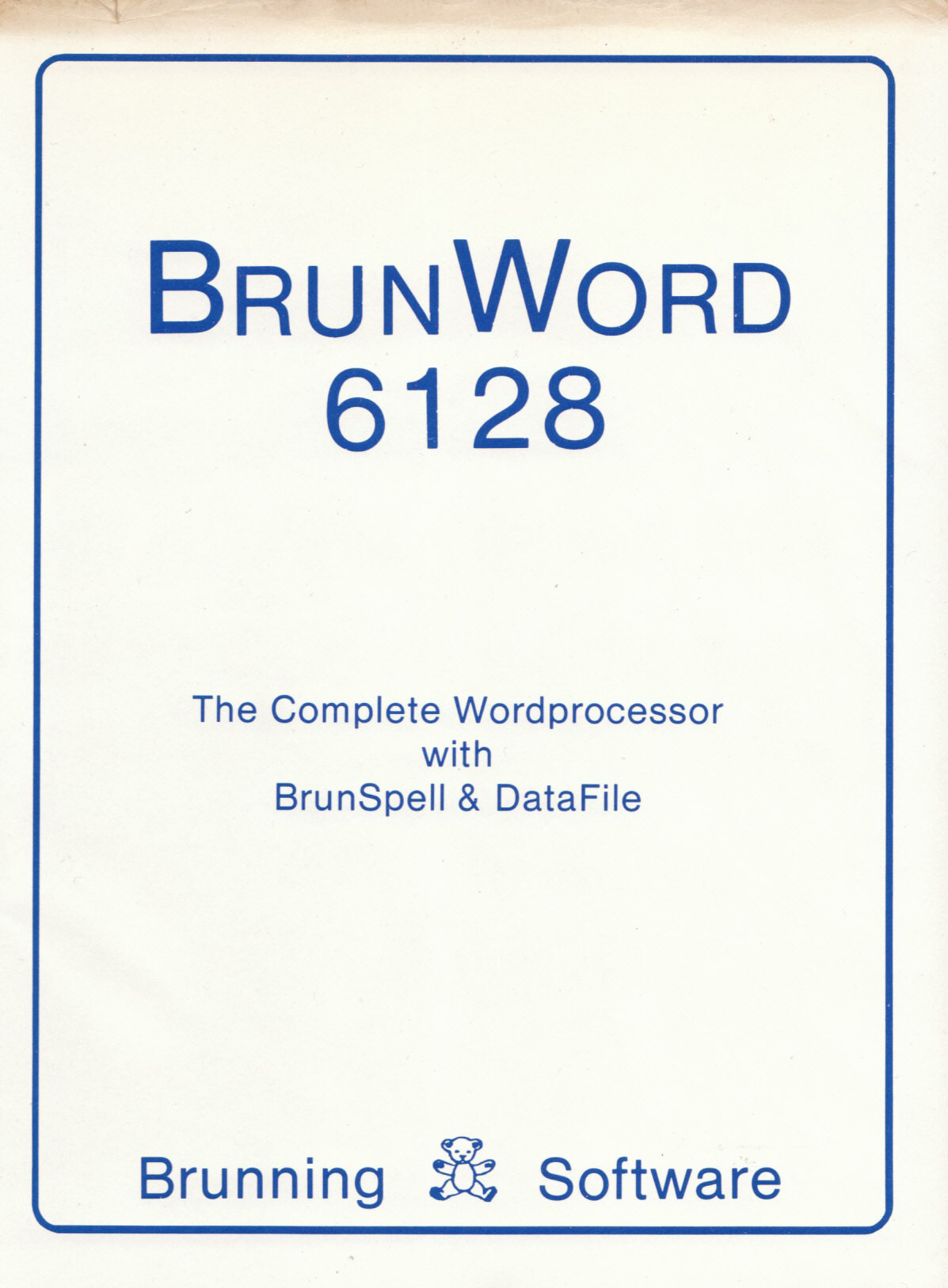 cover of the Amstrad CPC game Brunword 6128  by GameBase CPC