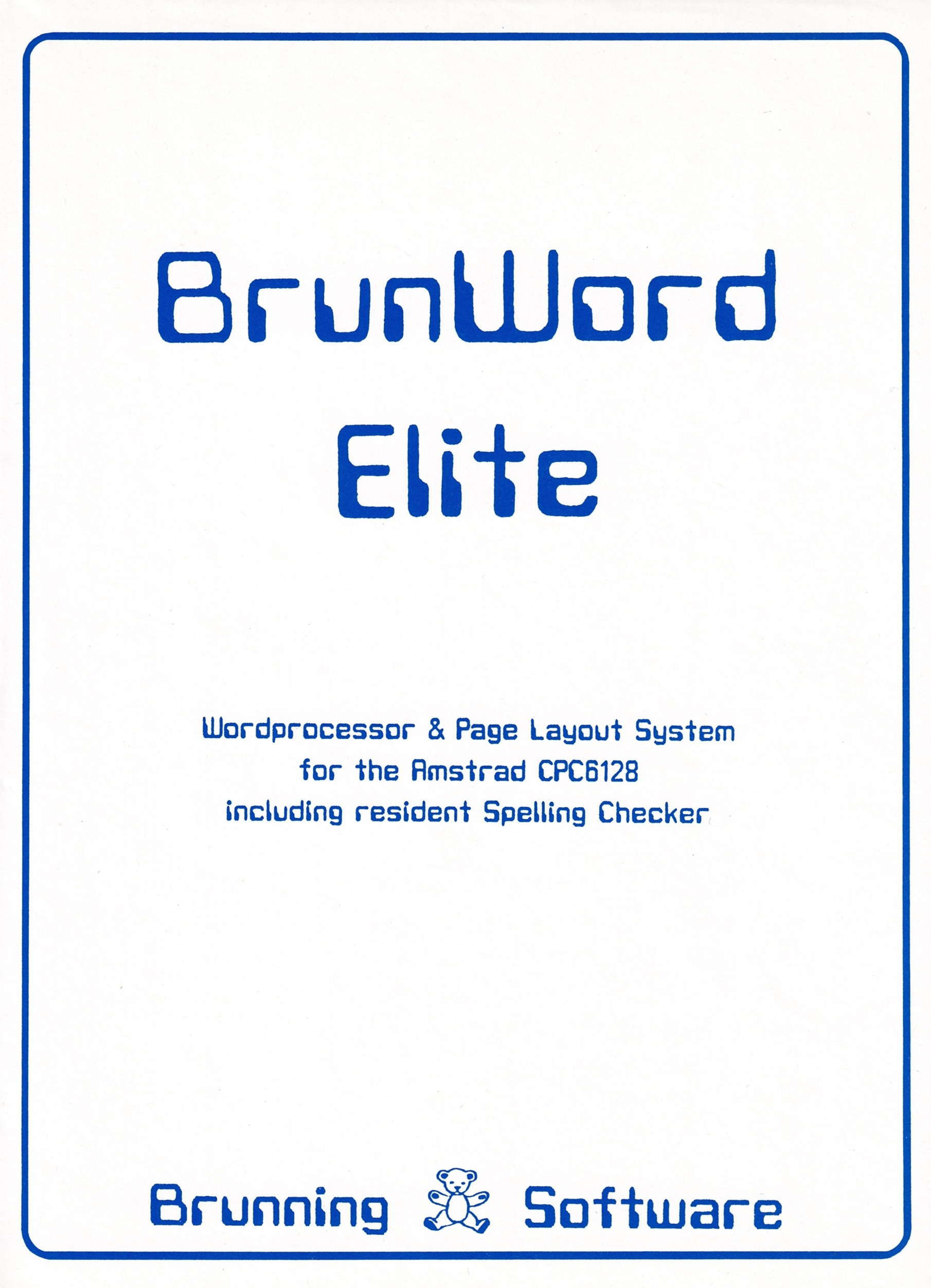 screenshot of the Amstrad CPC game Brunword 6128 by GameBase CPC