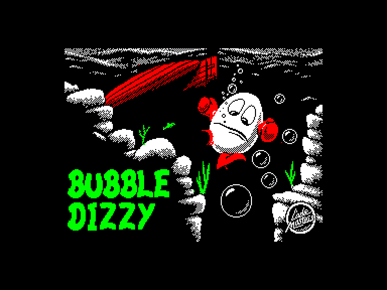 screenshot of the Amstrad CPC game Bubble Dizzy by GameBase CPC