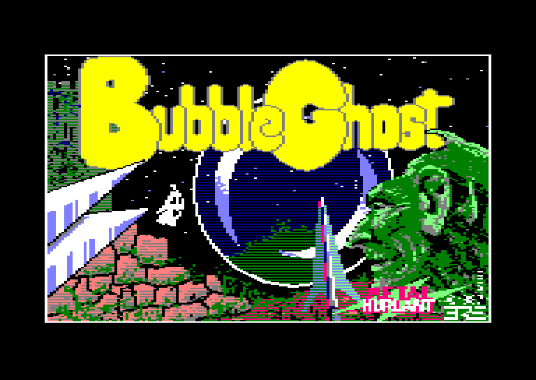 screenshot of the Amstrad CPC game Bubble ghost by GameBase CPC