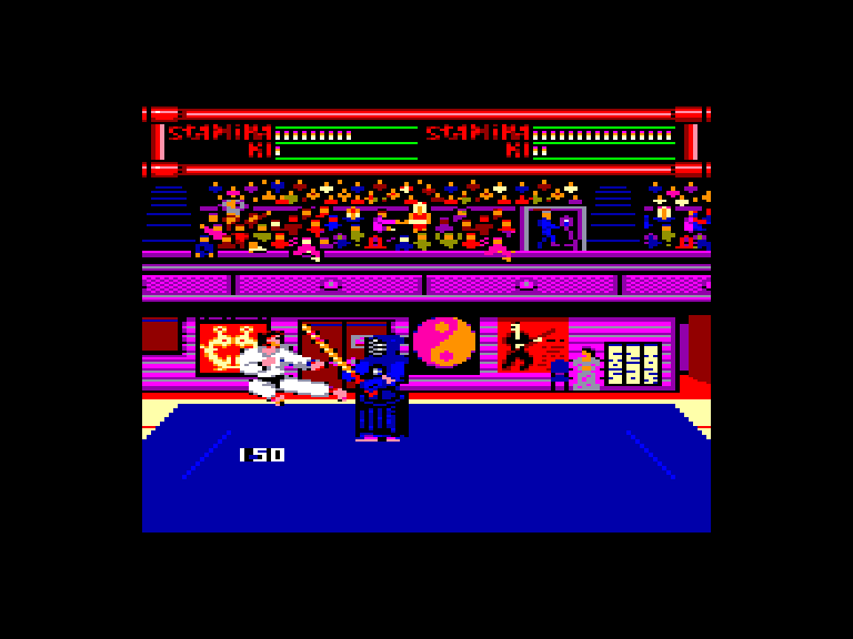 screenshot of the Amstrad CPC game Budokan the Martial Spirit by GameBase CPC