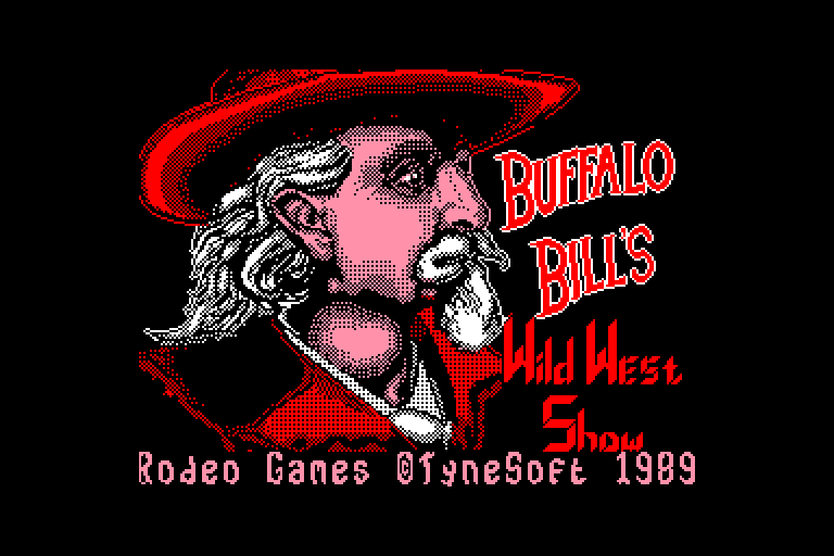 screenshot of the Amstrad CPC game Buffalo Bill's Rodeo Games by GameBase CPC