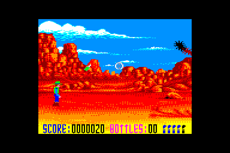 screenshot of the Amstrad CPC game Buffalo Bill's Rodeo Games by GameBase CPC