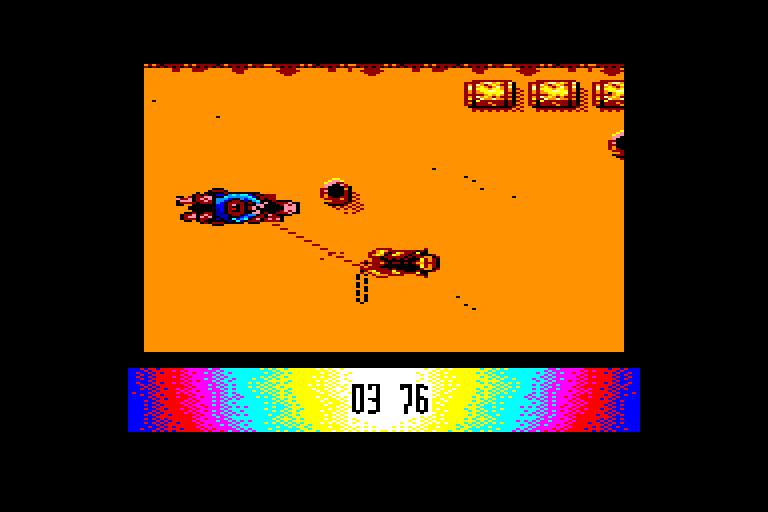 screenshot of the Amstrad CPC game Buffalo Bill's Rodeo Games by GameBase CPC