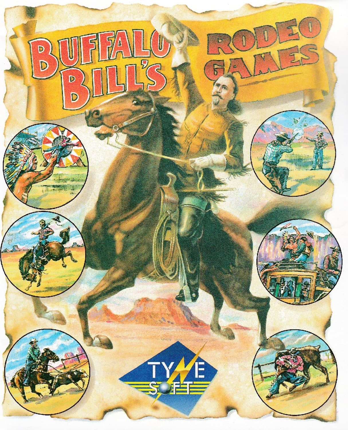 cover of the Amstrad CPC game Buffalo Bill's Rodeo Games  by GameBase CPC