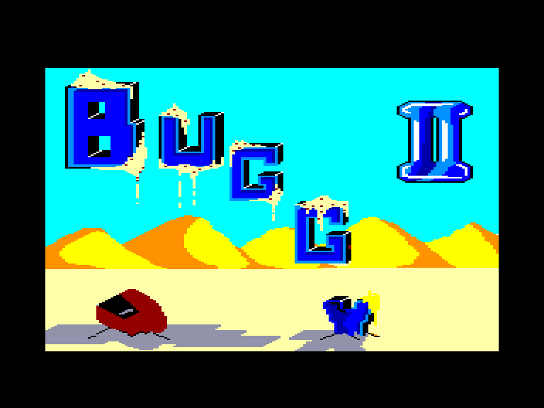 screenshot of the Amstrad CPC game Buggy II by GameBase CPC