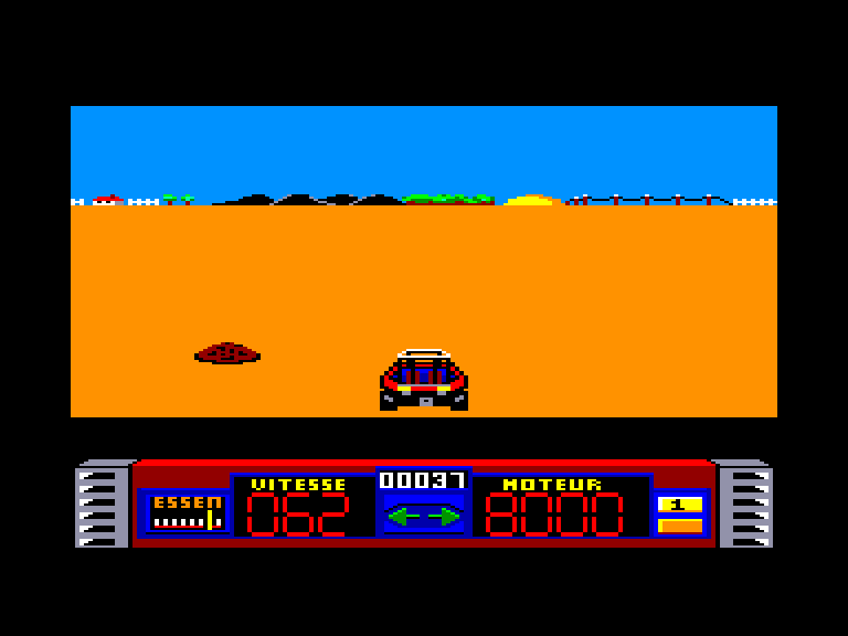 screenshot of the Amstrad CPC game Buggy II by GameBase CPC