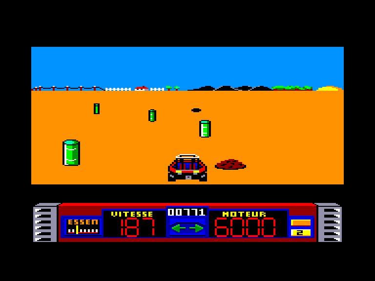 screenshot of the Amstrad CPC game Buggy II by GameBase CPC