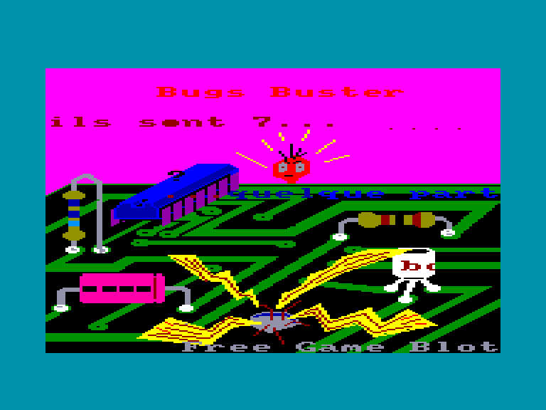 screenshot of the Amstrad CPC game Bugs buster by GameBase CPC