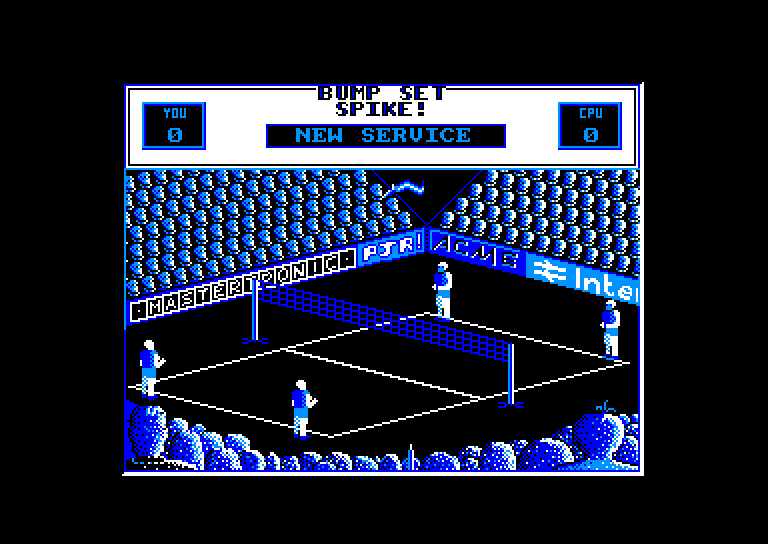 screenshot of the Amstrad CPC game Bump Set Spike by GameBase CPC