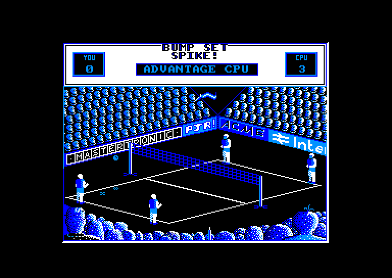 screenshot of the Amstrad CPC game Bump Set Spike by GameBase CPC