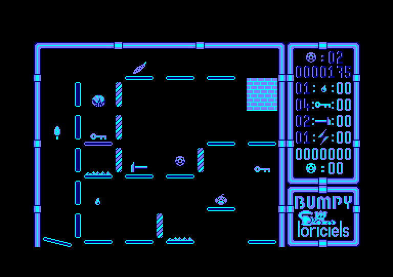 screenshot of the Amstrad CPC game Bumpy by GameBase CPC