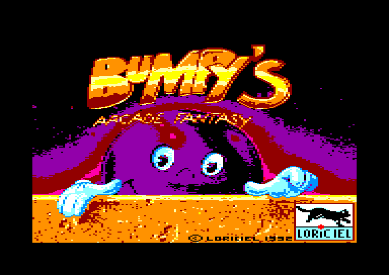 screenshot of the Amstrad CPC game Bumpy's Arcade Fantasy by GameBase CPC