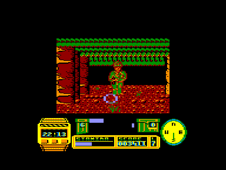 screenshot of the Amstrad CPC game Butcher hill by GameBase CPC
