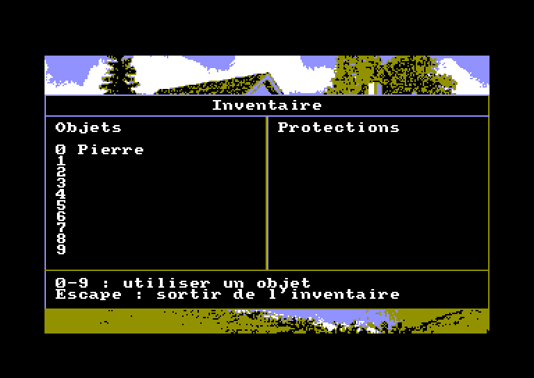 screenshot of the Amstrad CPC game CPC Aventure by GameBase CPC