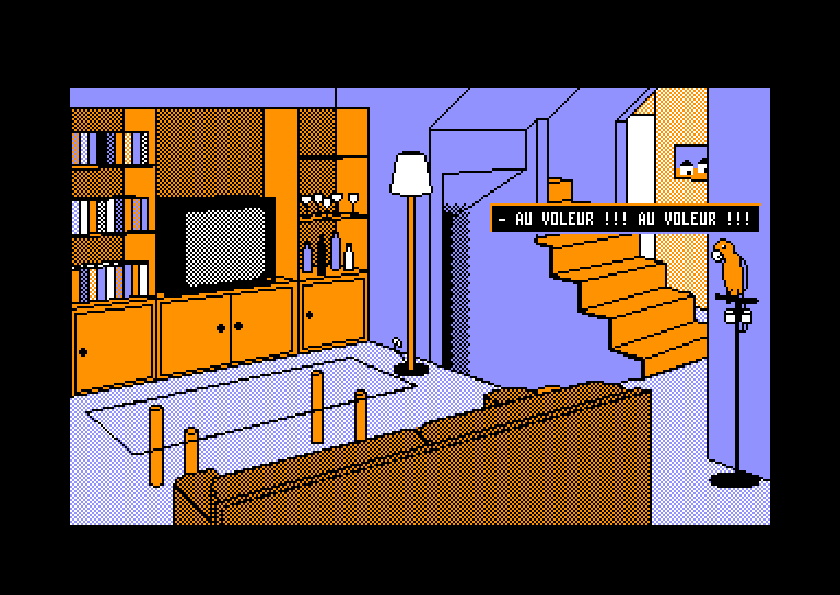 screenshot of the Amstrad CPC game CPC Aventure by GameBase CPC