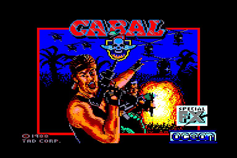 screenshot of the Amstrad CPC game Cabal by GameBase CPC