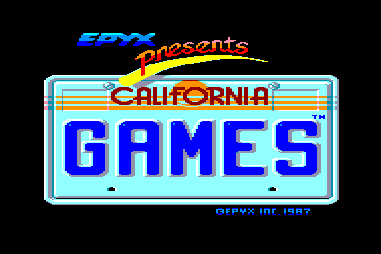 screenshot of the Amstrad CPC game California games by GameBase CPC