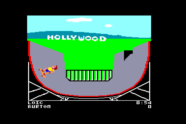 screenshot of the Amstrad CPC game California games by GameBase CPC