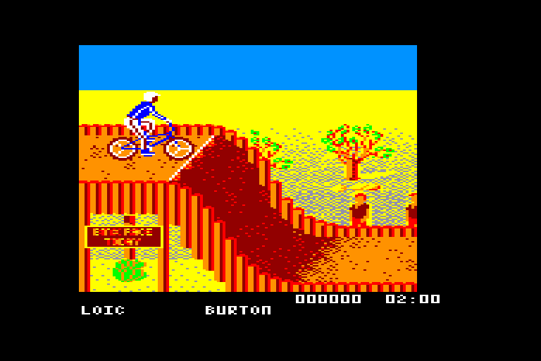 screenshot of the Amstrad CPC game California games by GameBase CPC