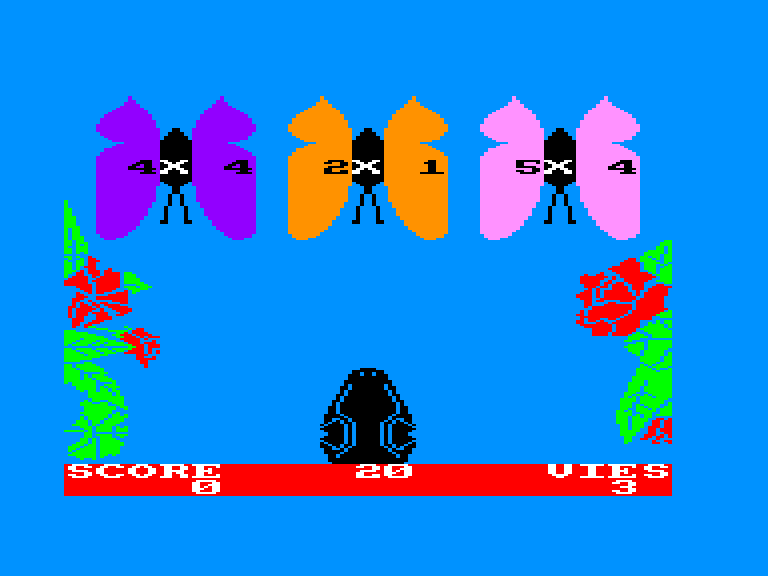 screenshot of the Amstrad CPC game Camelemaths by GameBase CPC