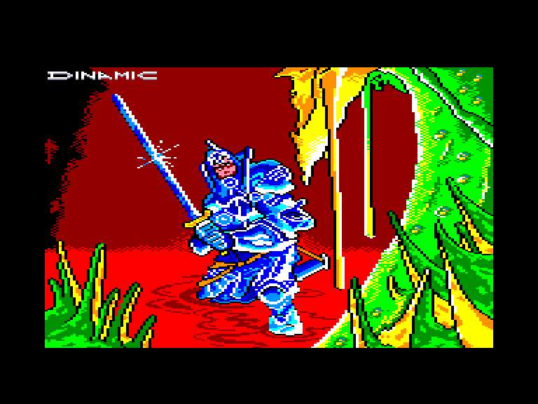 screenshot of the Amstrad CPC game Camelot warriors by GameBase CPC