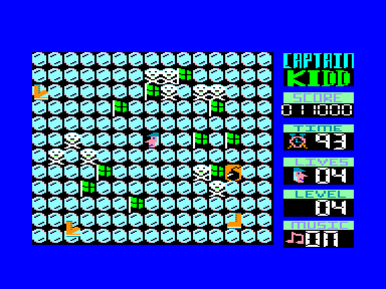 screenshot of the Amstrad CPC game Captain Kidd by GameBase CPC