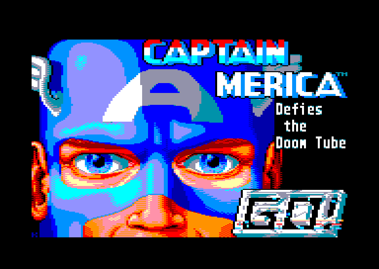 screenshot of the Amstrad CPC game Captain america by GameBase CPC