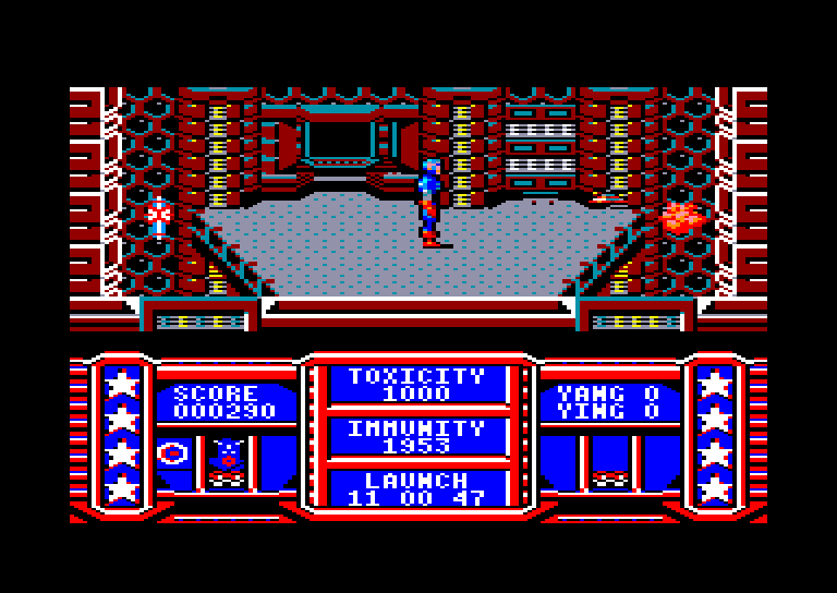 screenshot of the Amstrad CPC game Captain america by GameBase CPC