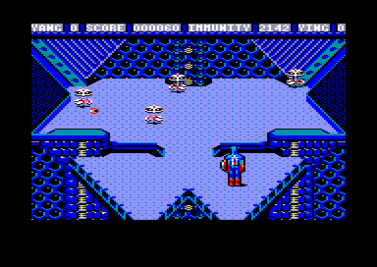 screenshot of the Amstrad CPC game Captain america by GameBase CPC