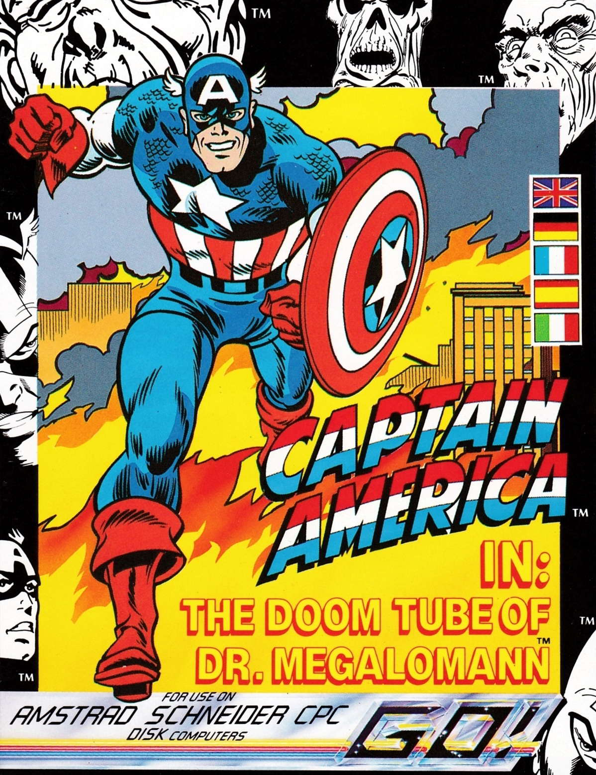 cover of the Amstrad CPC game Captain America  by GameBase CPC