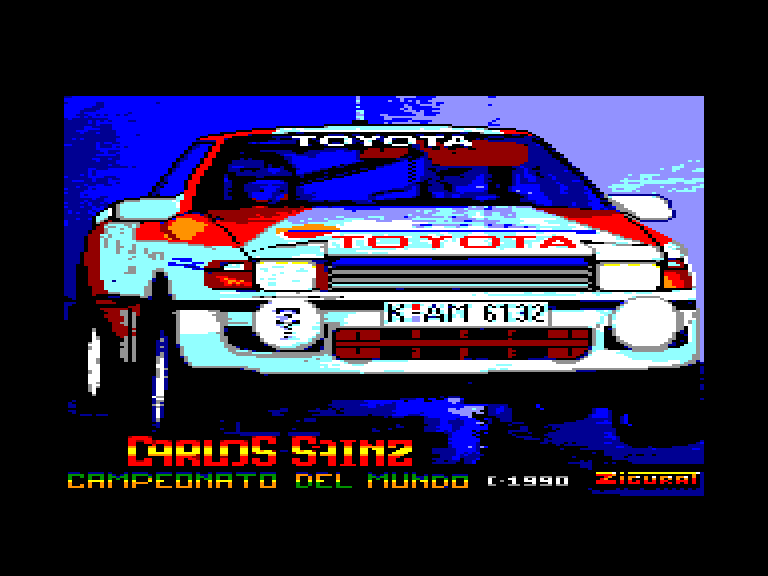 screenshot of the Amstrad CPC game Carlos Sainz by GameBase CPC