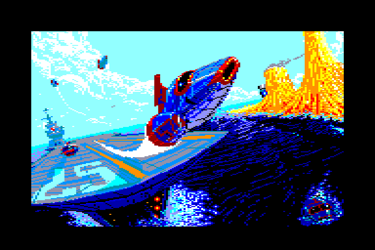 screenshot of the Amstrad CPC game Carrier Command by GameBase CPC