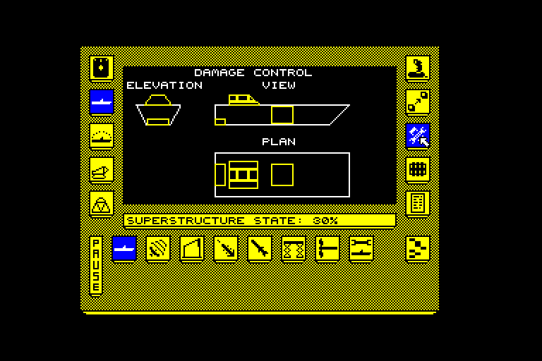 screenshot of the Amstrad CPC game Carrier Command by GameBase CPC