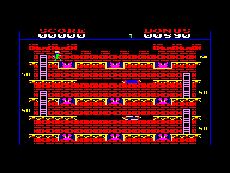 screenshot of the Amstrad CPC game Castle assault by GameBase CPC