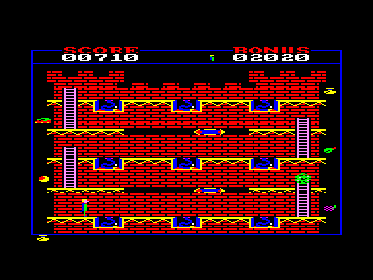 screenshot of the Amstrad CPC game Castle assault by GameBase CPC