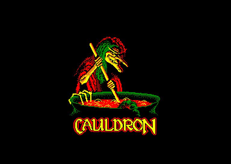 screenshot of the Amstrad CPC game Cauldron by GameBase CPC