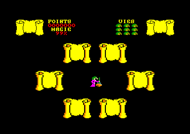 screenshot of the Amstrad CPC game Cauldron by GameBase CPC