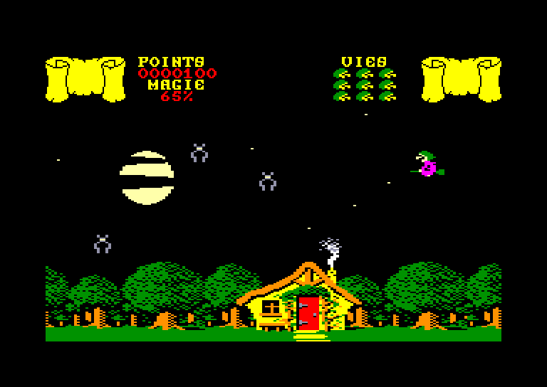 screenshot of the Amstrad CPC game Cauldron by GameBase CPC