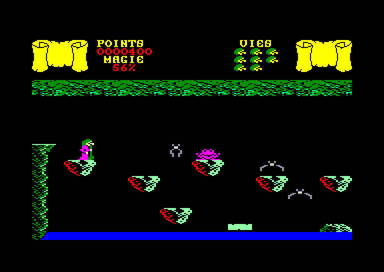 screenshot of the Amstrad CPC game Cauldron by GameBase CPC